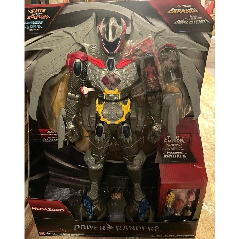 Bandai Giant Power Rangers Movie Interactive Megazord with Ranger Figures NIB